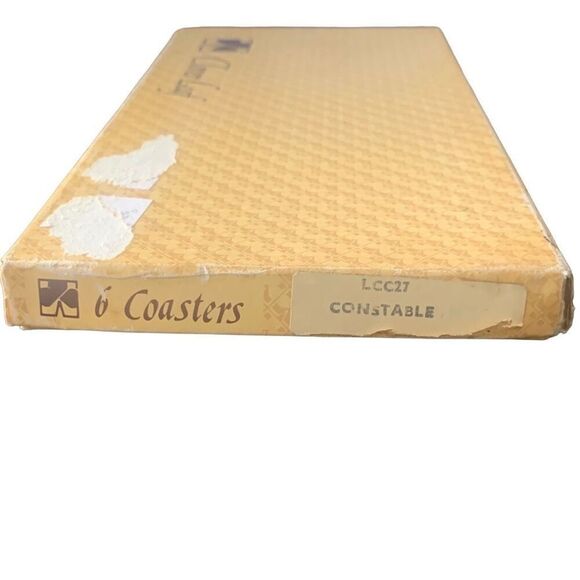 Vintage Clover Leaf Set of 6 Table Mats Coasters Constable Prints With Box - Picture 14 of 15